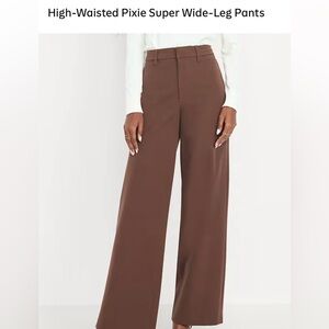 Old Navy Women's Brown Wide Leg Pants